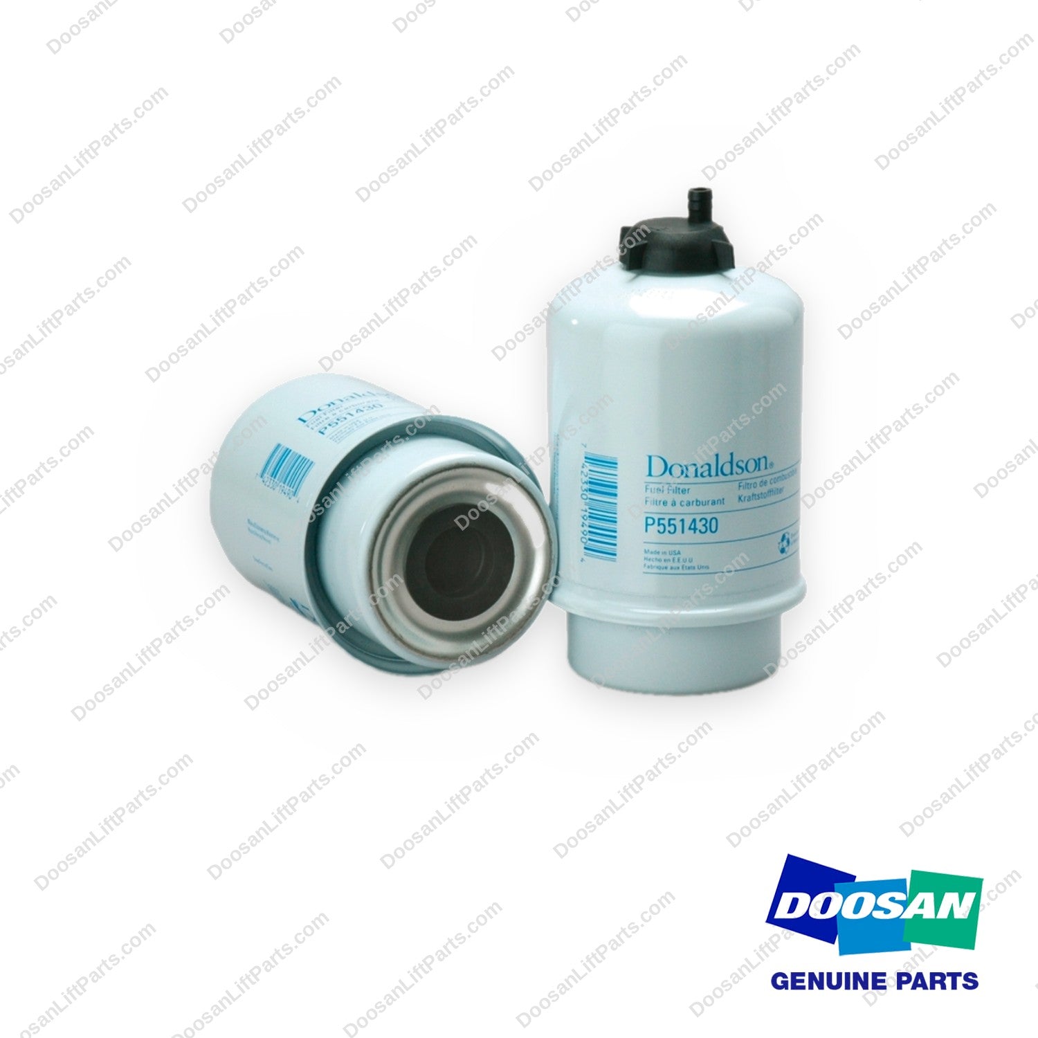 P550502 - Fuel Filter (Pack of 12) - OEM Doosan Daewoo Bobcat