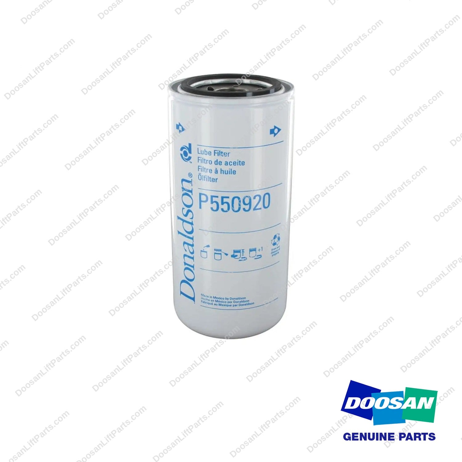 P550920 - Spin ON Full Flow Lube Filter (Pack of 12) - photo 2 - genuine Doosan / Bobcat forklift part