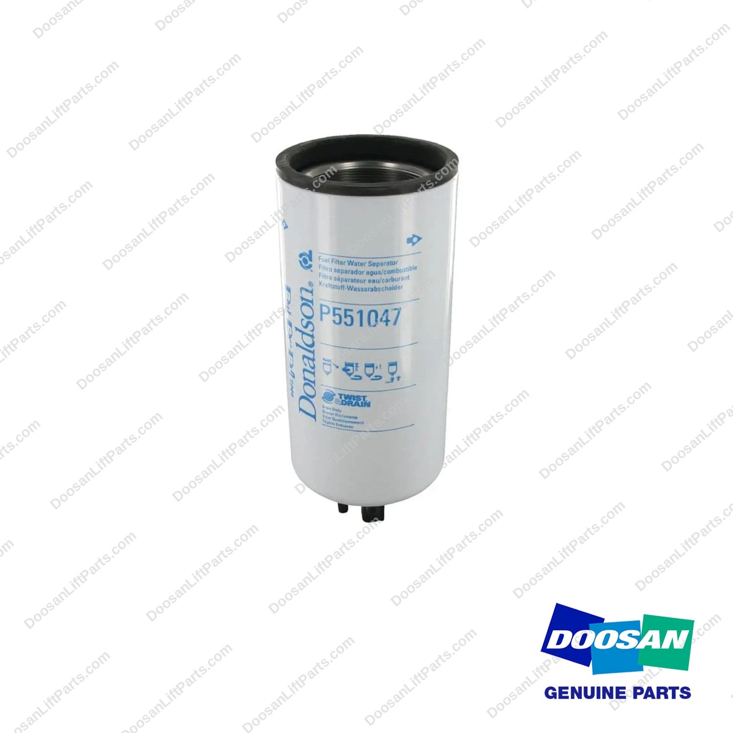 P551047 - Air & Liquid Fuel Filter/water Sep. Spin (Pack of 6) - photo 2 - genuine Doosan / Bobcat forklift part