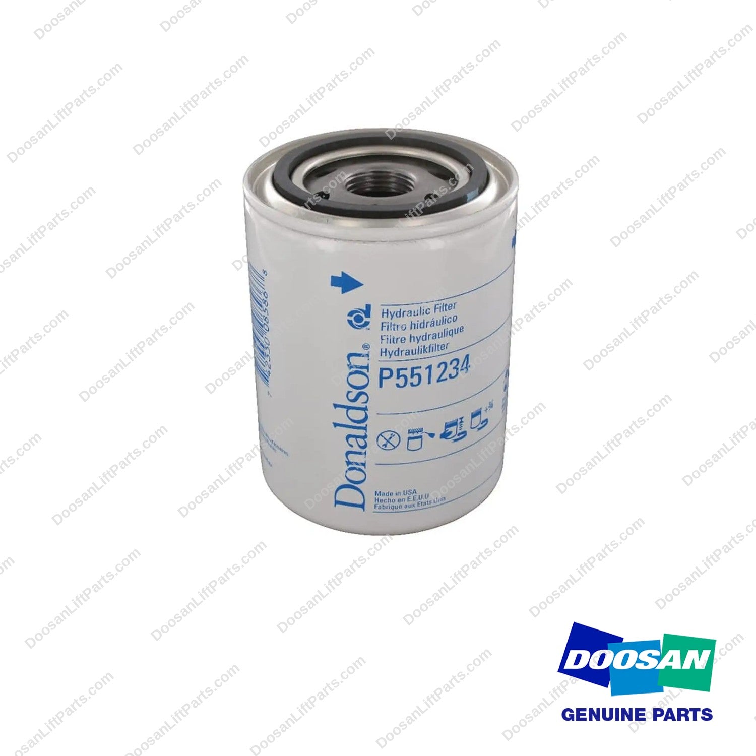 P551234 - Hydraulic Filter - photo 2 - genuine Doosan / Bobcat forklift part