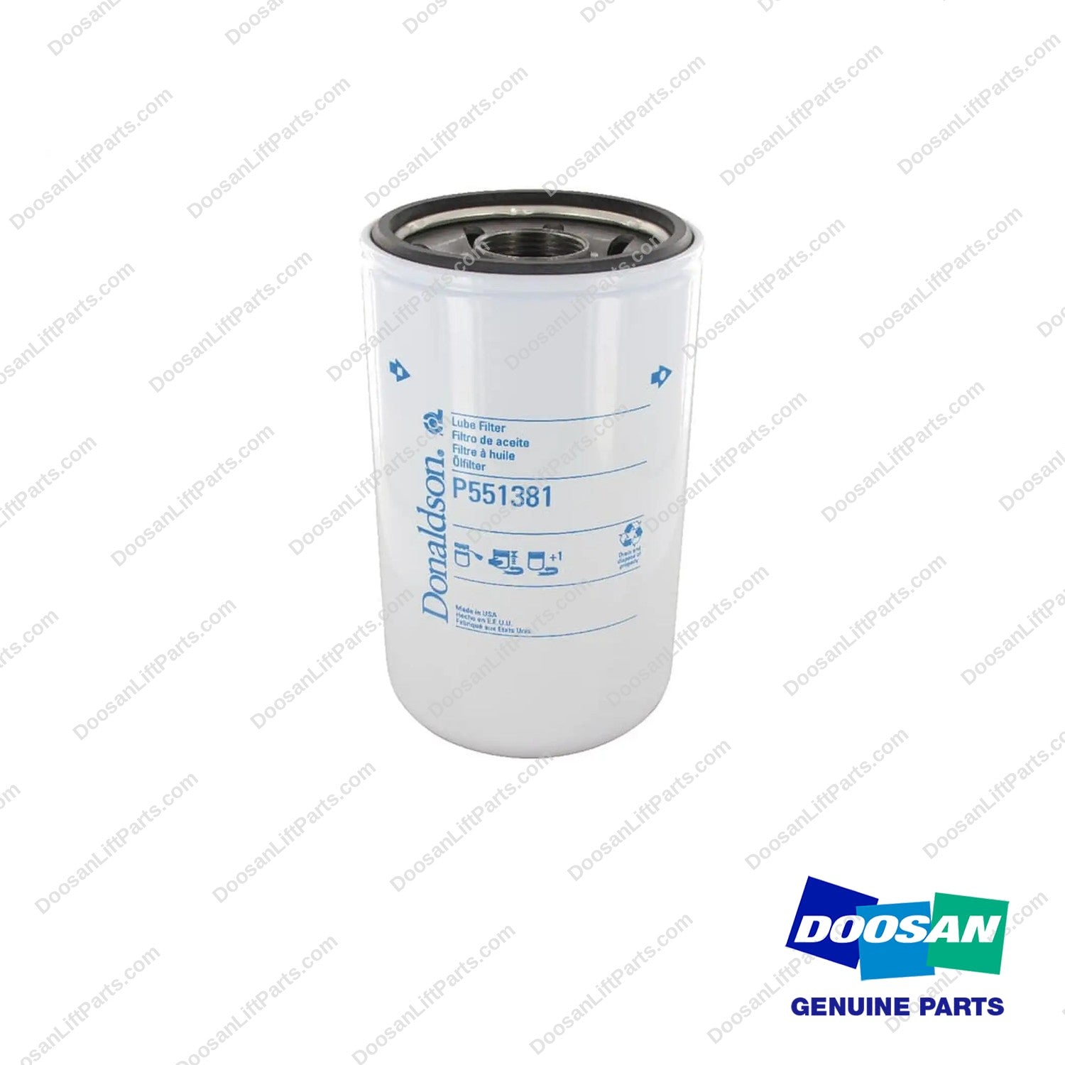 P551381 - Lube Filter 6 (Pack of 6) - photo 2 - genuine Doosan / Bobcat forklift part