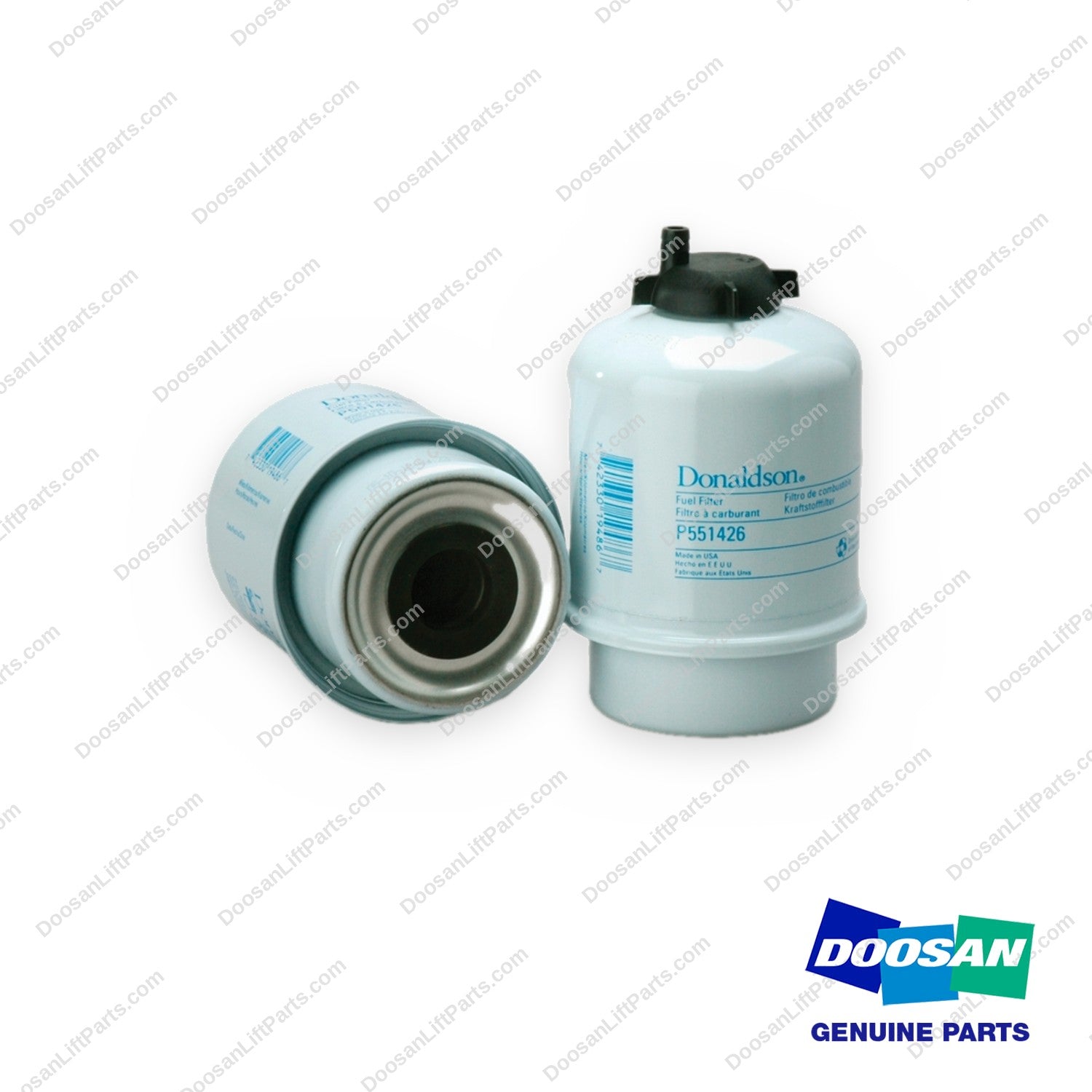 P551426 - Air & Liqu Fuel Filt/water Sep Cartridge (Pack of 6) - OEM Doosan Daewoo Bobcat