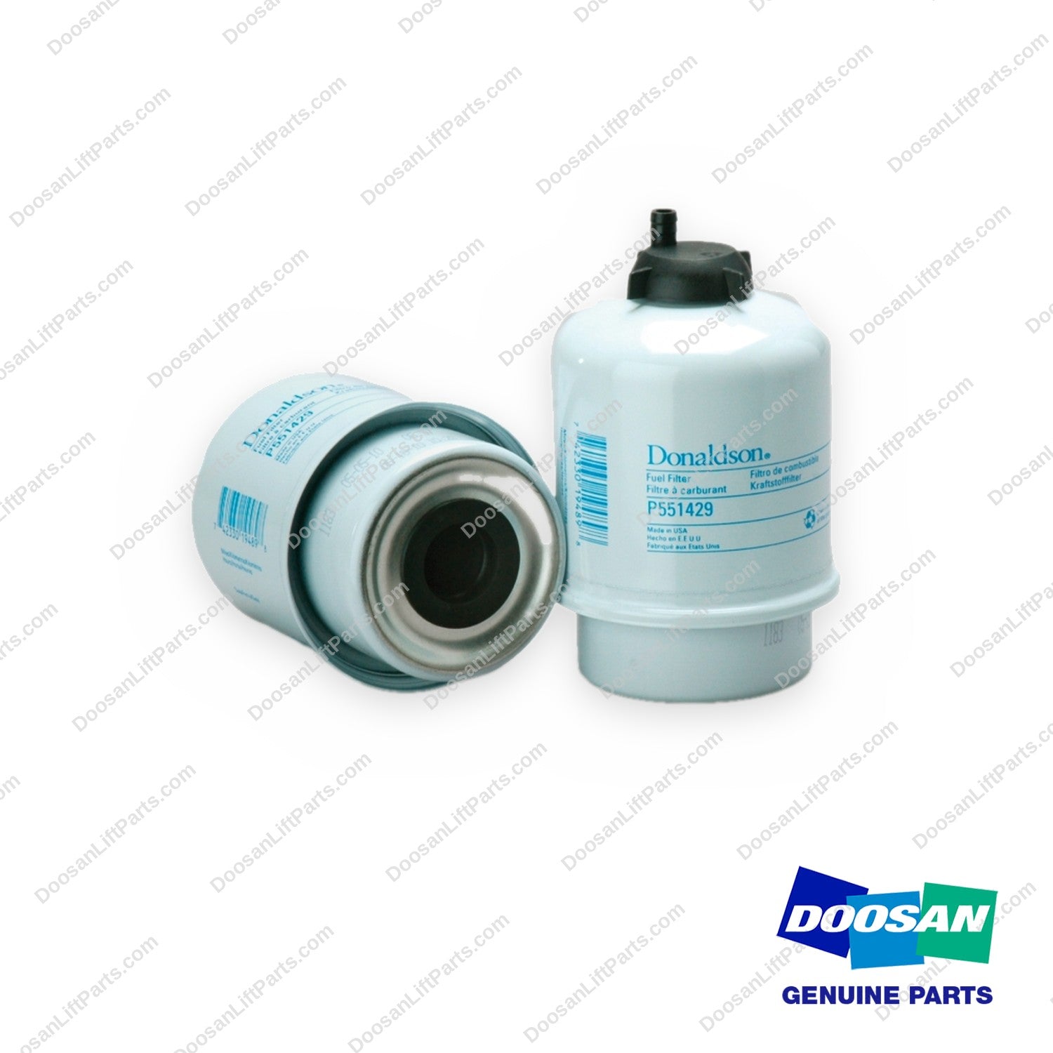 P551429 - Air & Liqu Fuel Filt/water Sep Cartridge (Pack of 6) - OEM Doosan Daewoo Bobcat