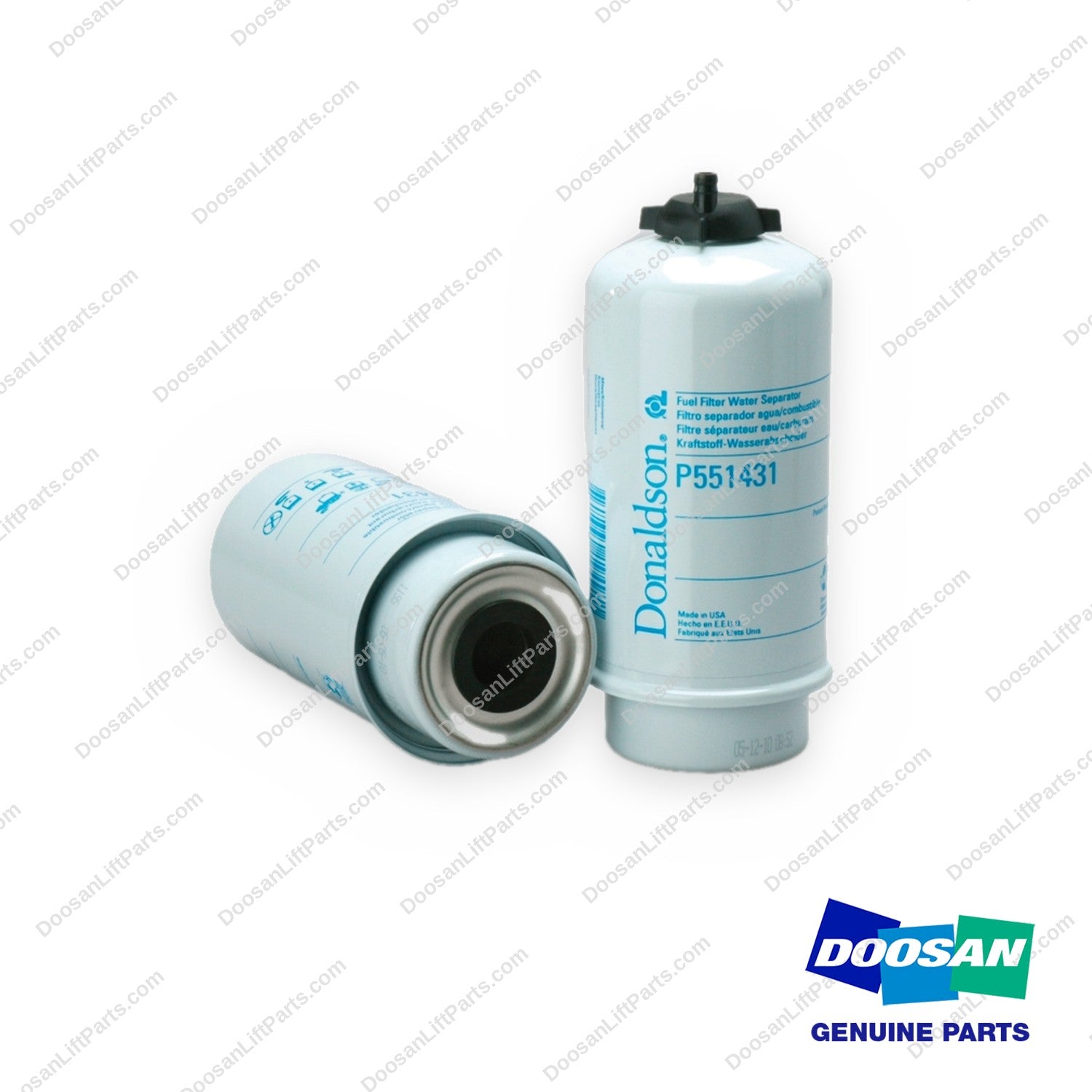P551431 - Air & Liqu Fuel Filt/water Sep Cartridge (Pack of 6) - OEM Doosan Daewoo Bobcat