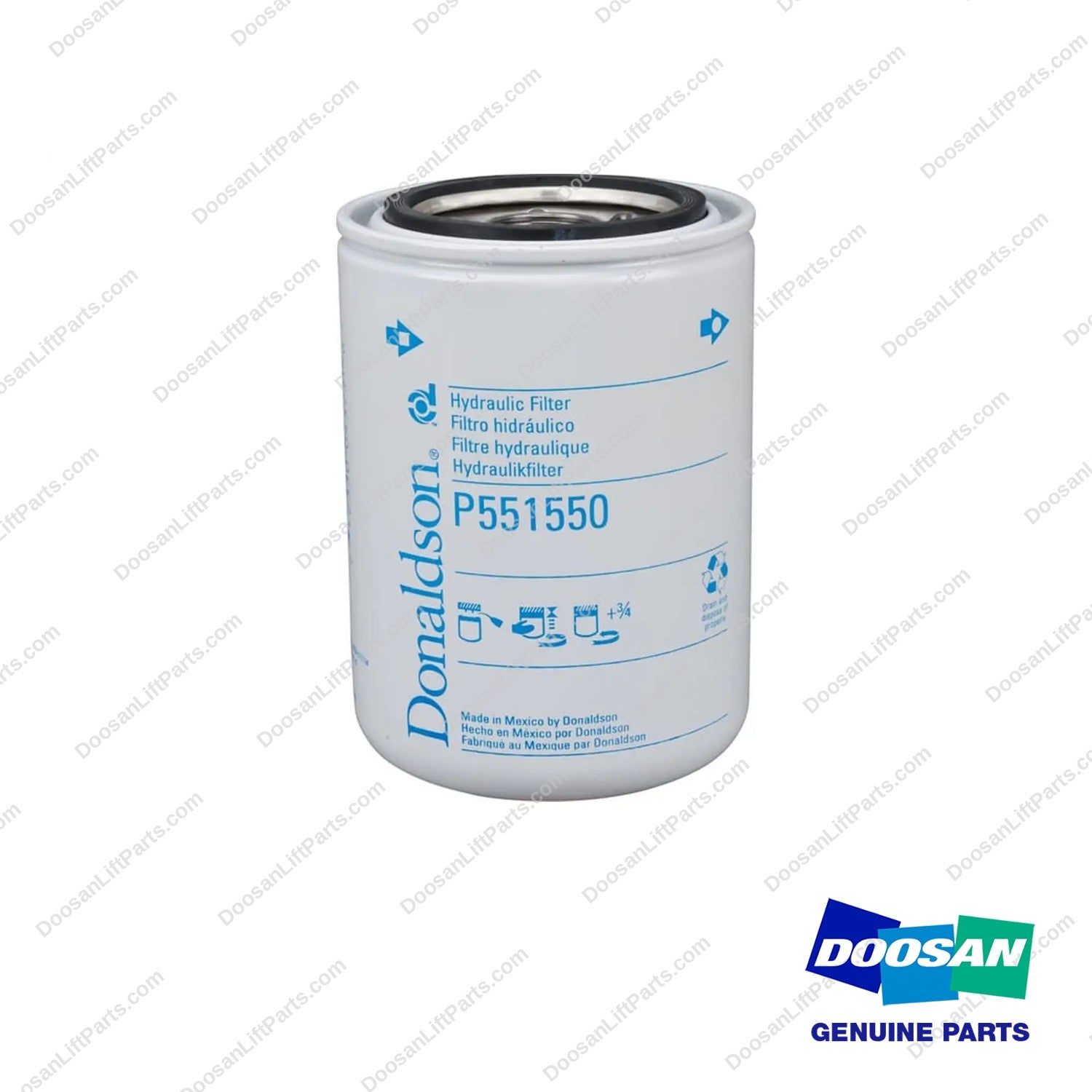 P551550 - Hydraulic Filter (Pack of 12) - photo 2 - genuine Doosan / Bobcat forklift part