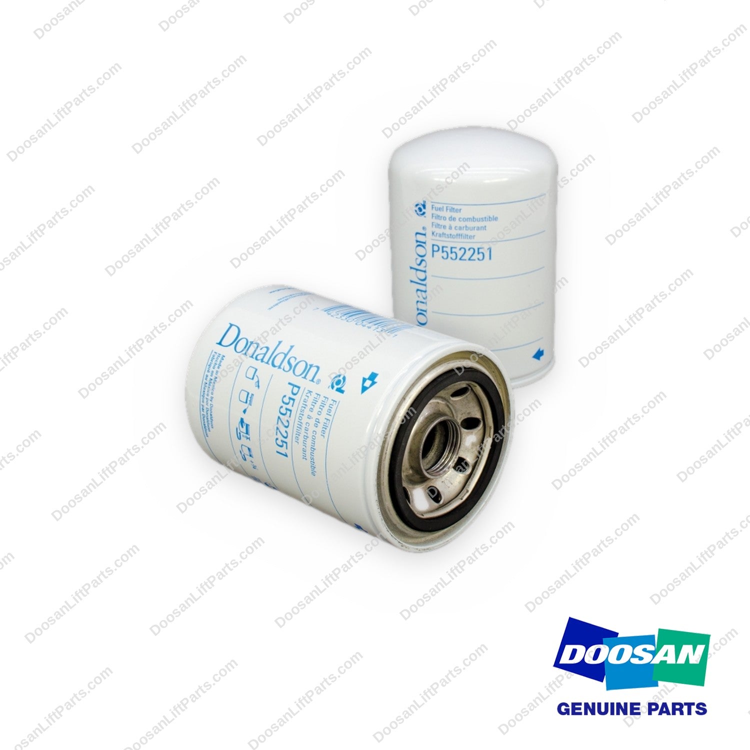 P552251 - Fuel Filter 12 (Pack of 12) - OEM Doosan Daewoo Bobcat