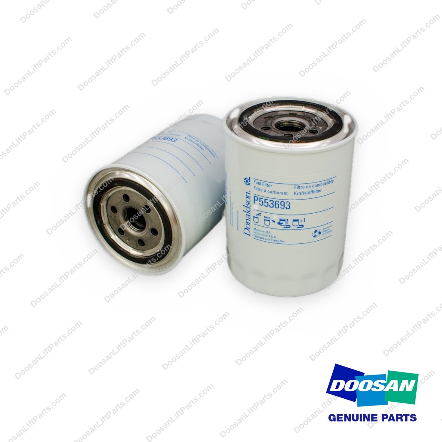 P553693 - Fuel Filter 12 (Pack of 12) - OEM Doosan Daewoo Bobcat