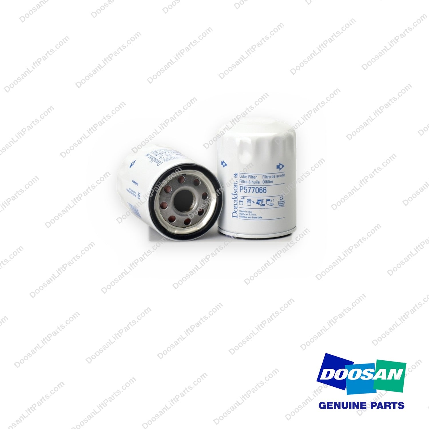 P577066 - Spin ON Full Flow Lube Filter - OEM Doosan Daewoo Bobcat