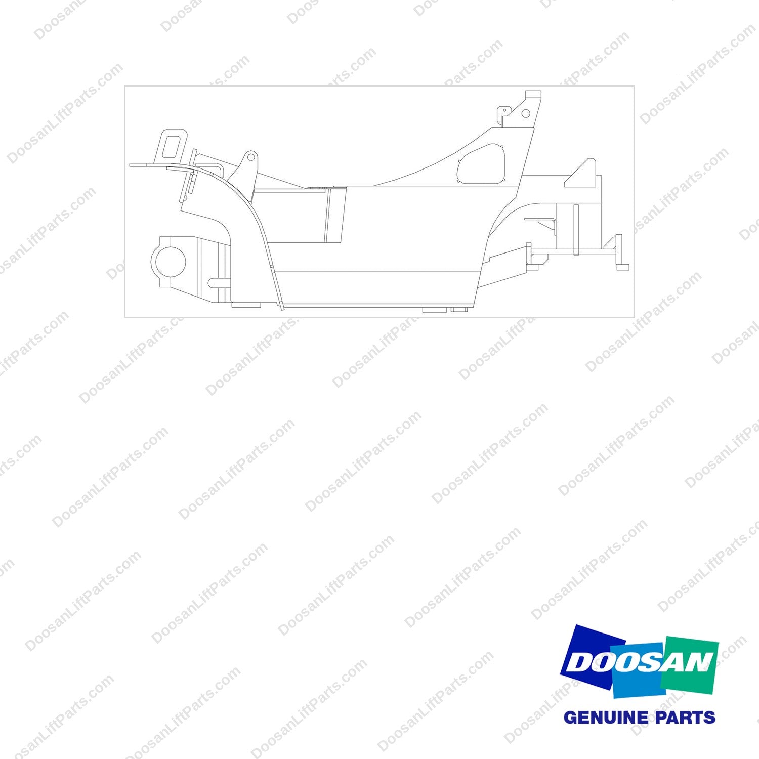 S0509053 FRAME ASSY;CROWN D30GP 34KW,3.0T - full parts diagram - genuine Doosan / Bobcat forklift part