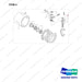 S2211861 DRIVE AXLE AS - L.H(B32X) PART 5 OF 5 - full parts diagram, item 4 marked - genuine Doosan / Bobcat forklift part