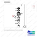 S3523403 Lift Cylinder Gp-STD(Code X) - parts diagram, item 6 shown - genuine Doosan / Bobcat forklift part