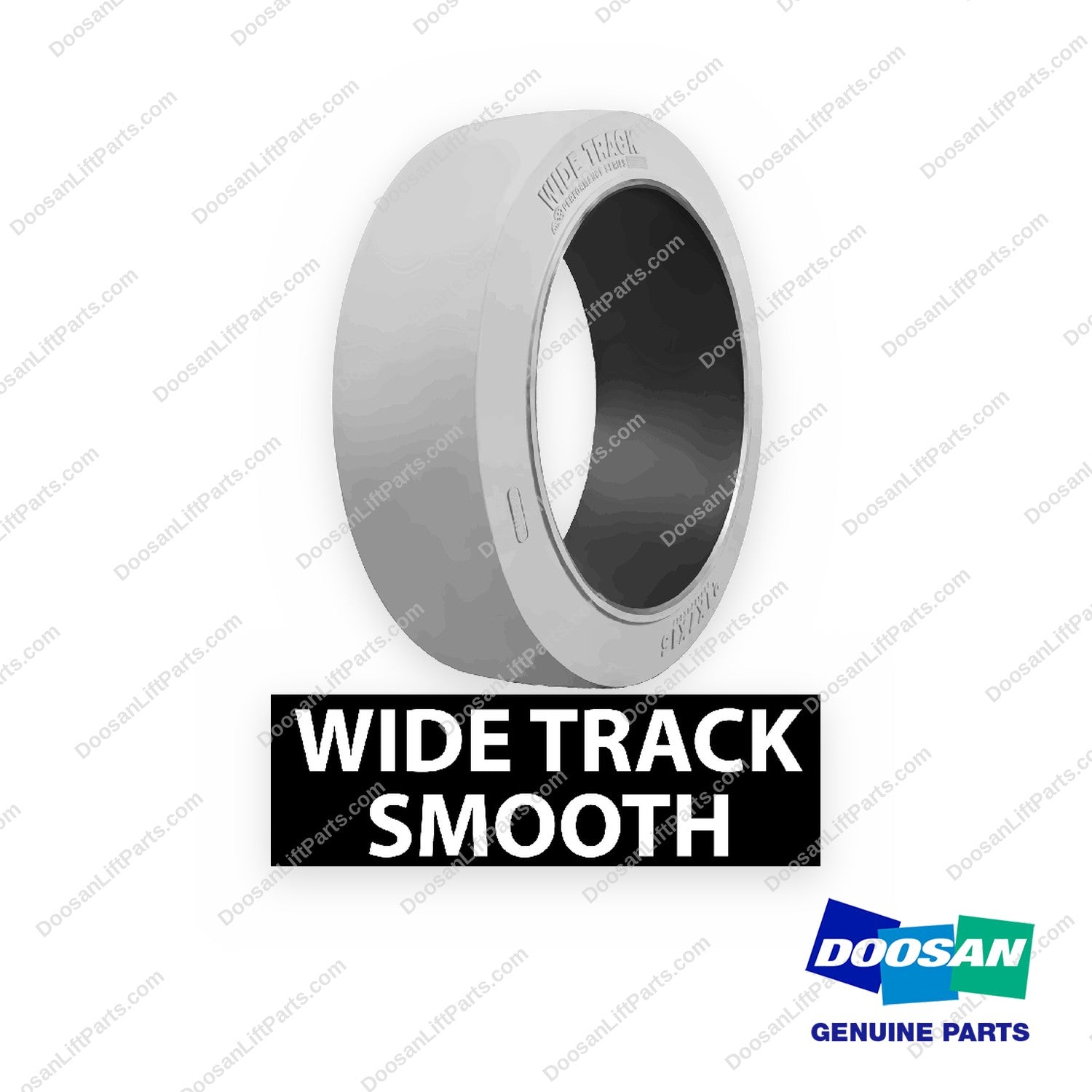 04130002 - Wide Track Smo NM Wht P On. 10X5X6·1/2 - OEM Doosan Daewoo Bobcat