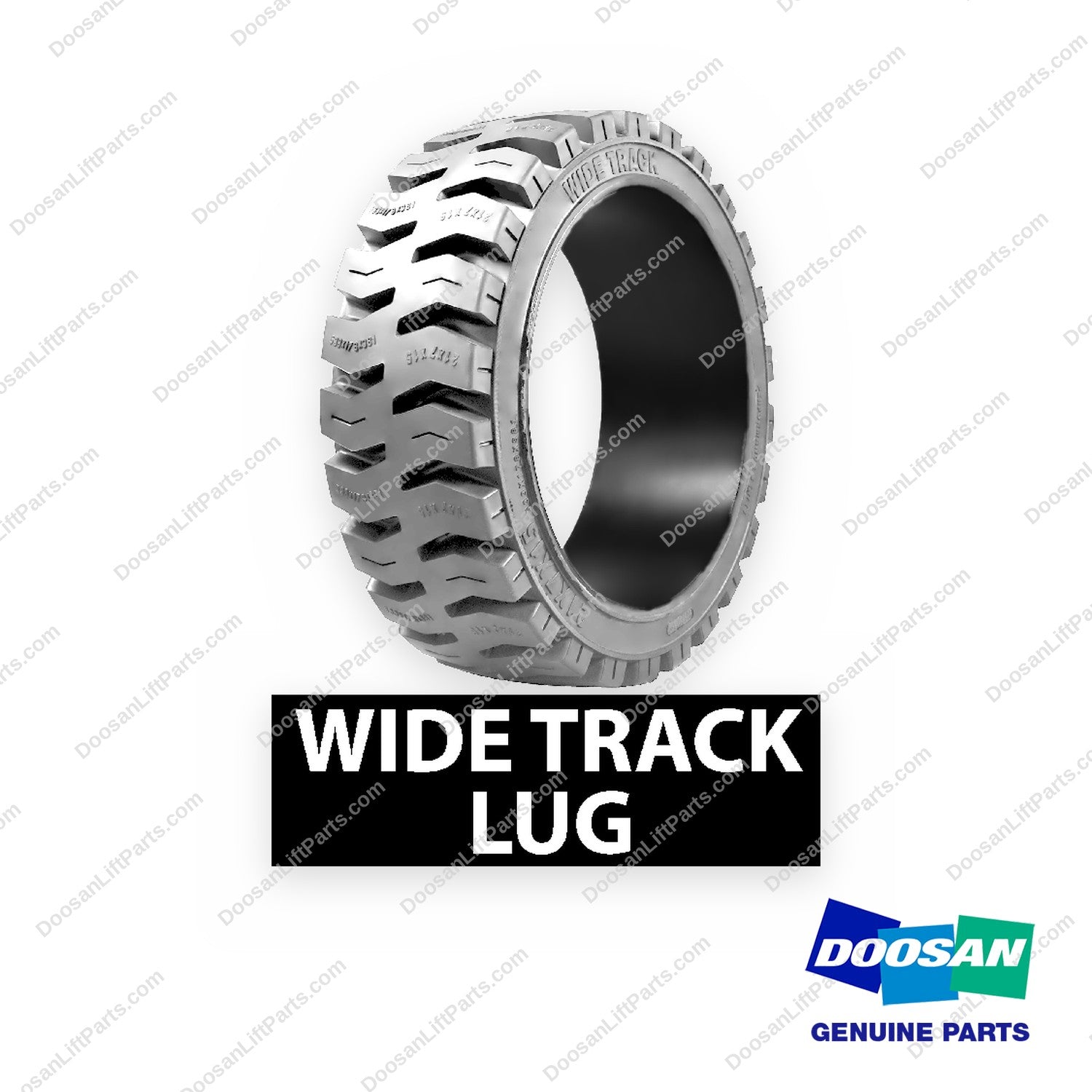 04270102 - Wide Track NM Wht P On. 13·1/2X5·1/2X8 - OEM Doosan Daewoo Bobcat