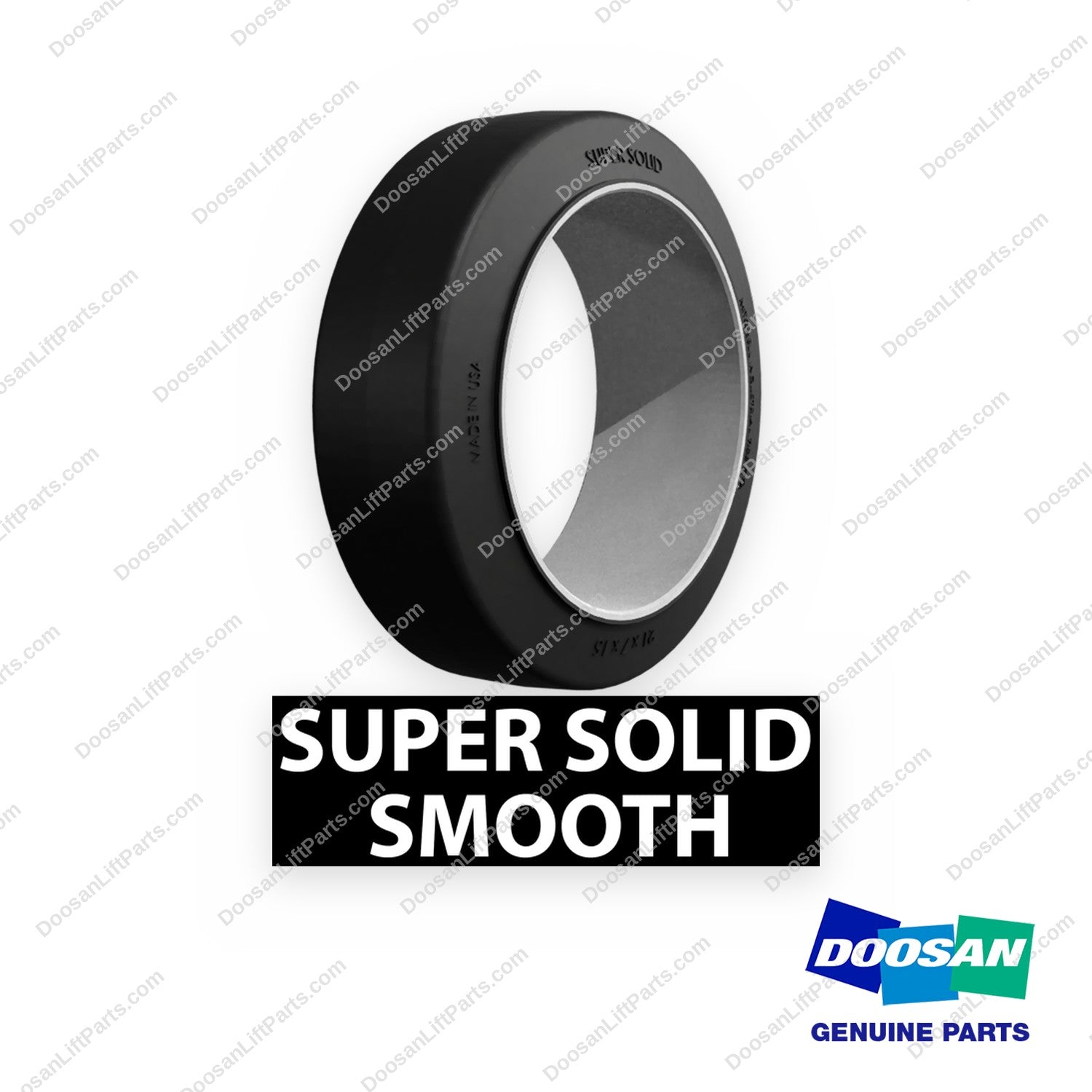06335001 - Smooth Blk P On. 15X8X11·1/4 - OEM Doosan Daewoo Bobcat