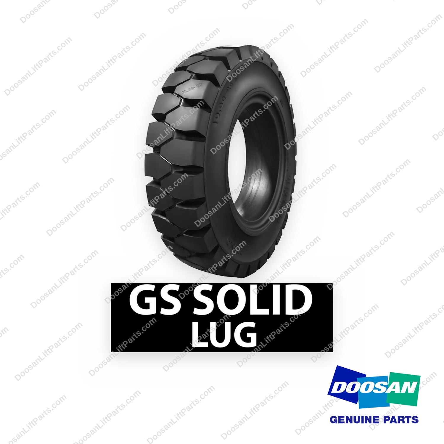 24845101 - Trac Blk Res. 200X50-10/61/2" Rim - OEM Doosan Daewoo Bobcat