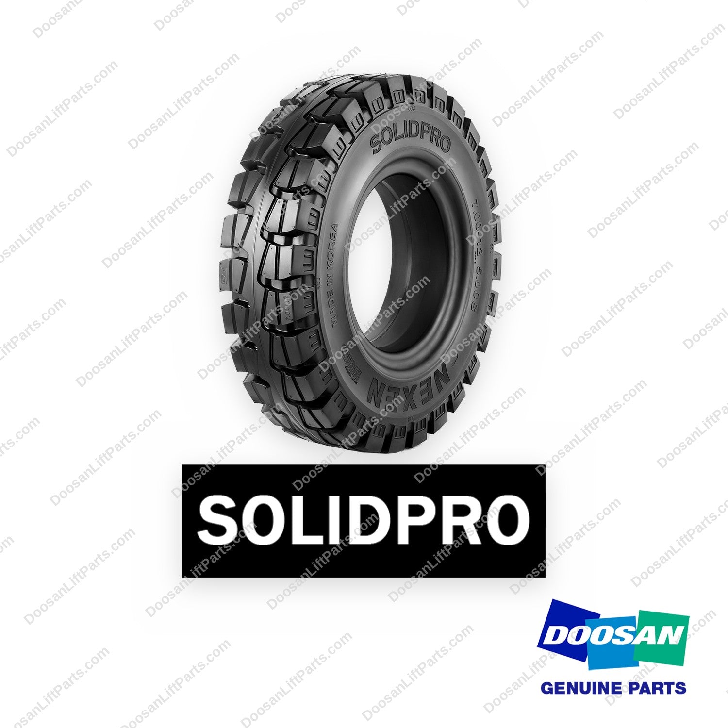 27845M32 - 200X50-10 6.5" EF NM Solidpro - OEM Doosan Daewoo Bobcat