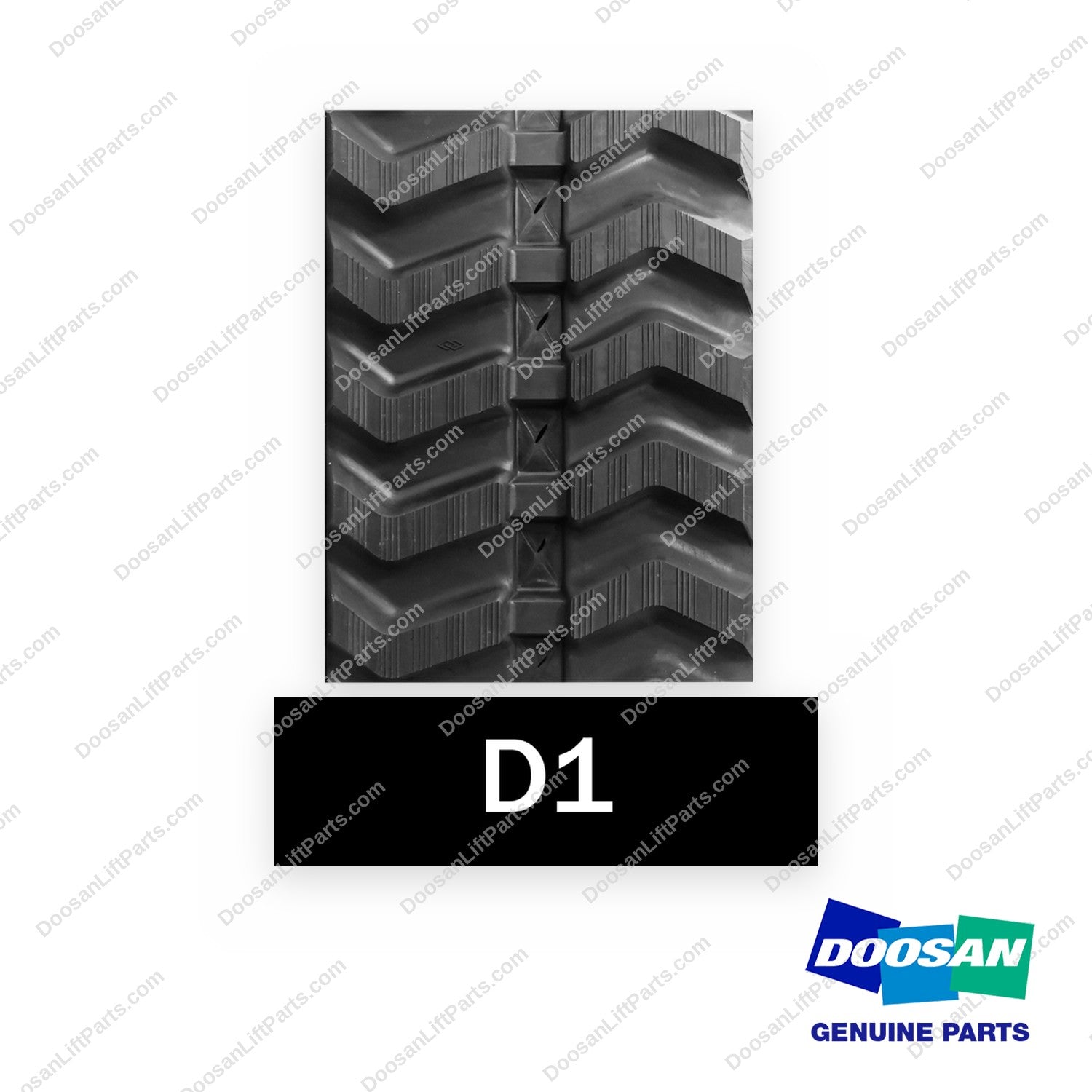 17237245 - 230X72X45 Conventional Rubber - OEM Doosan Daewoo Bobcat