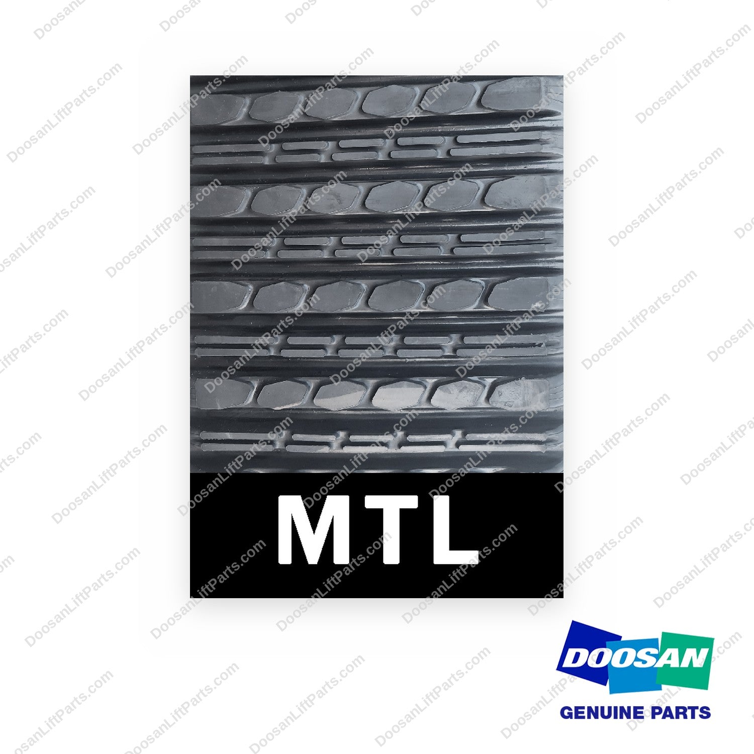 16204C51 - 20X4X51 Vrt F Rubber Track 4RO - OEM Doosan Daewoo Bobcat